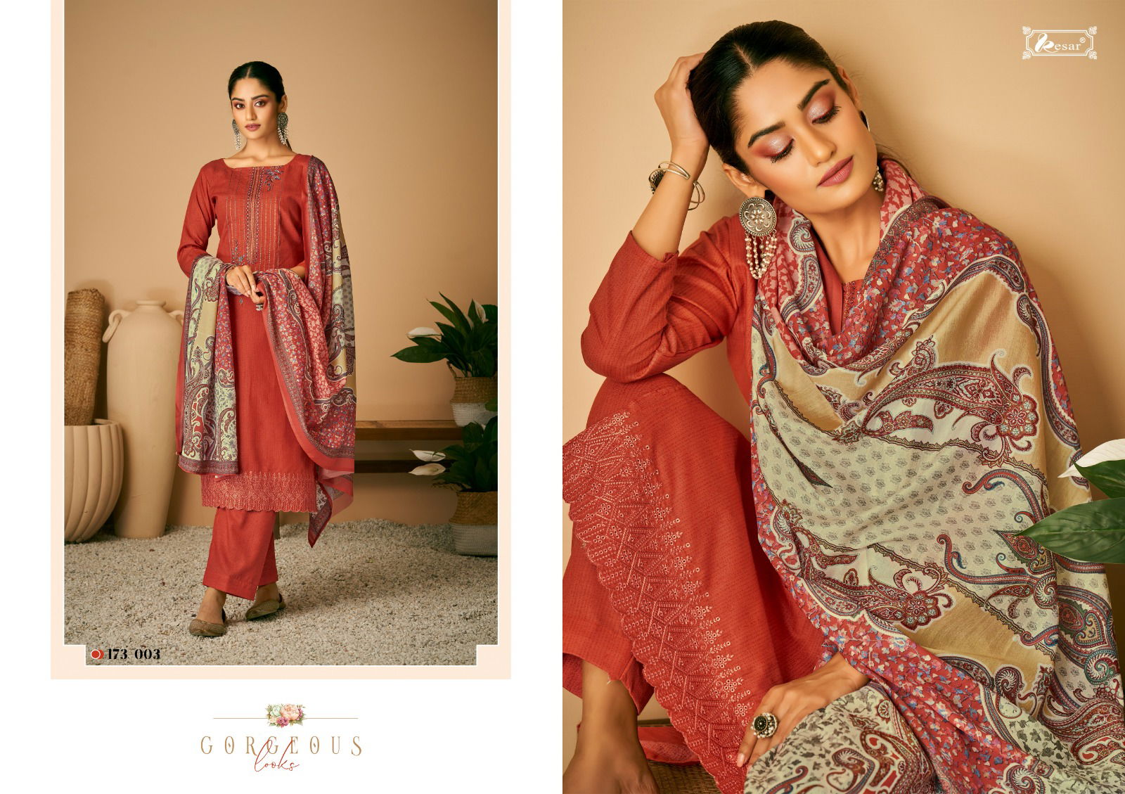 Seerat Vol 2 By Kesar Cotton Dress Material Catalog
